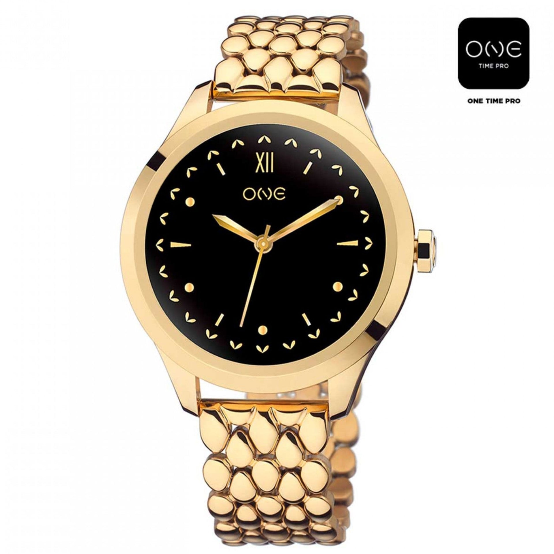 Ana Joalheiros - Relógios One - Relógio Smartwatch Mulher One Mini Gold Links OSW0025GL52D aplicaçoes