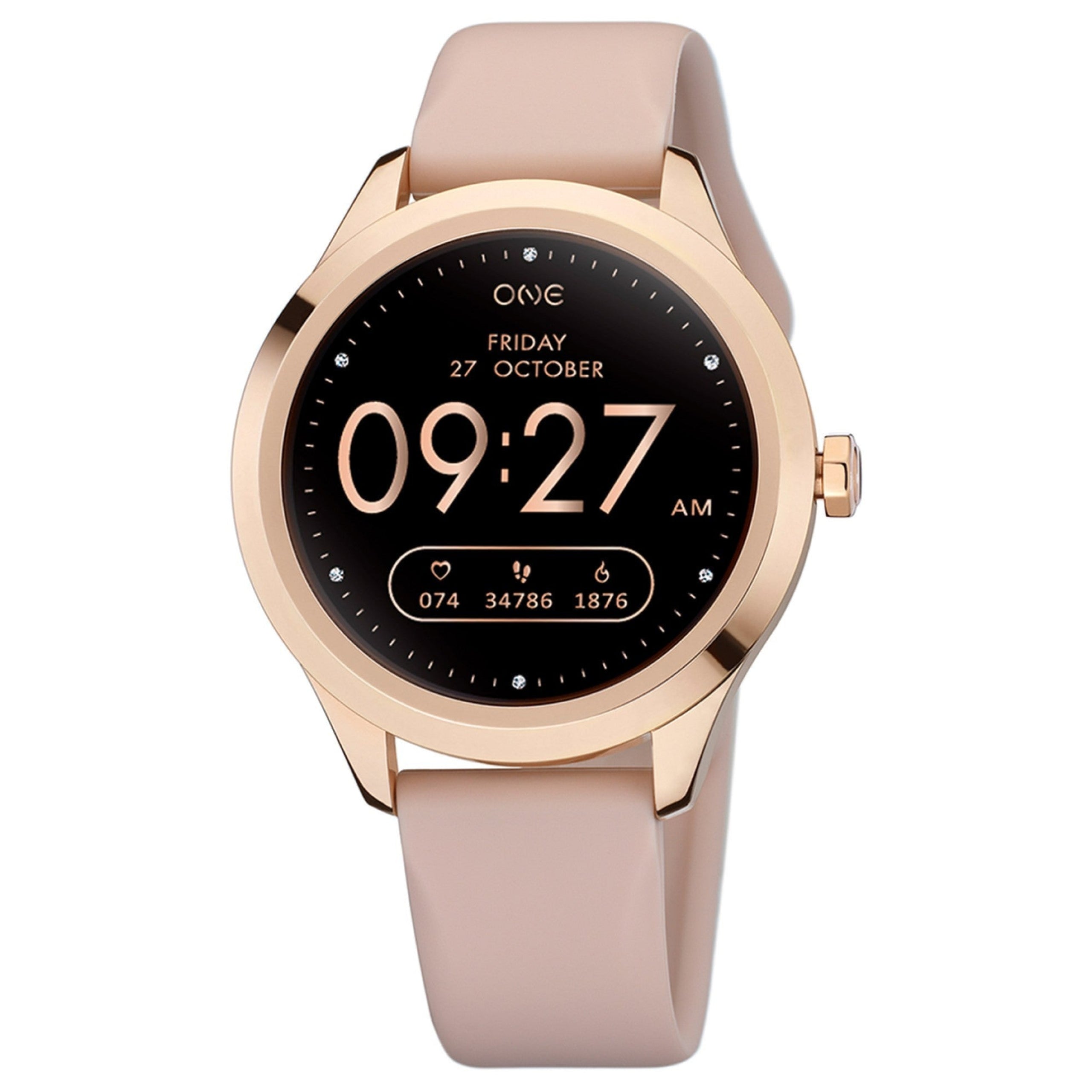 Ana Joalheiros - Relógios One - Relógio Smartwatch Mulher One Mini Rose Gold Silicone OSW0025RS52D