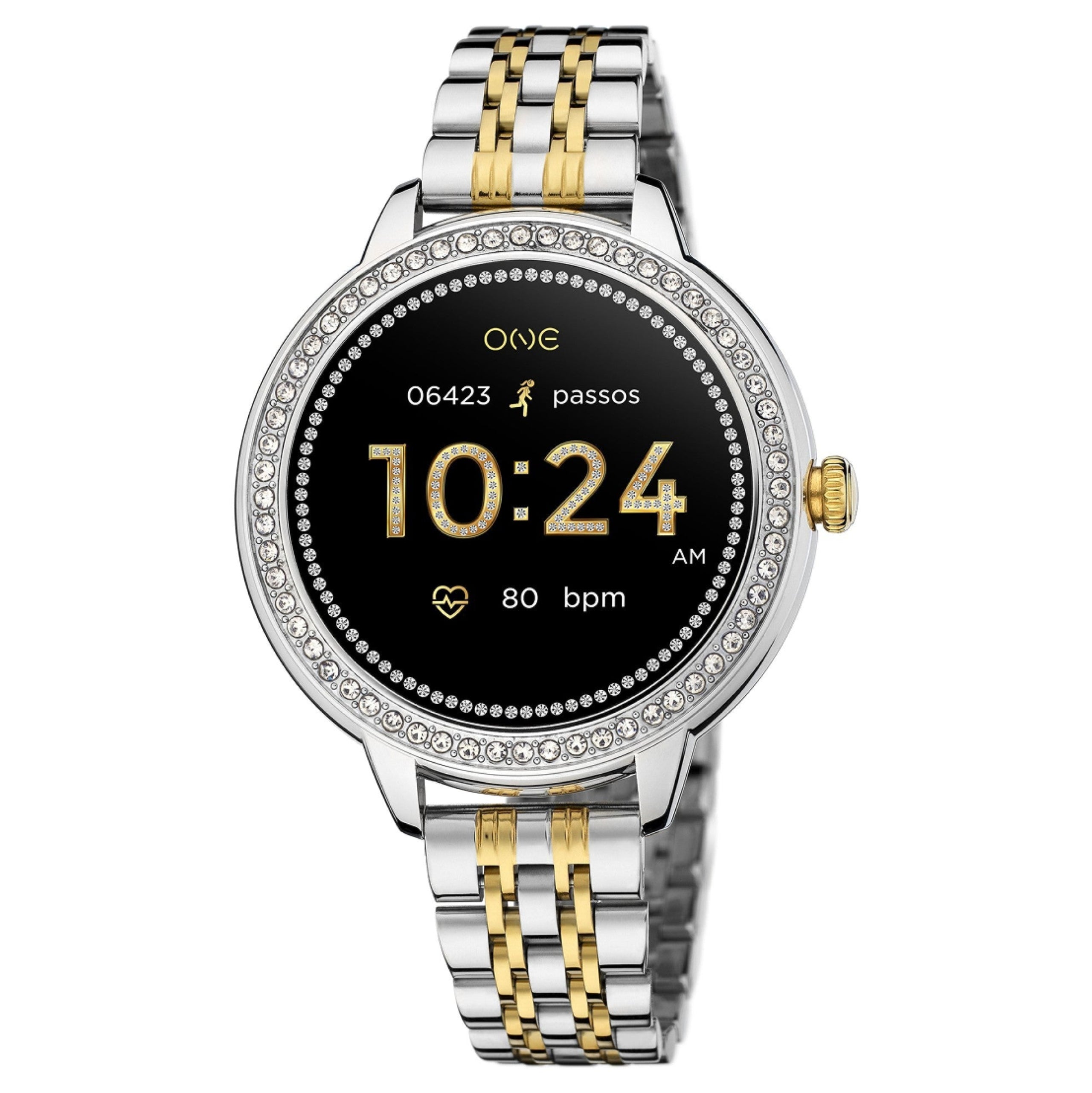 Ana Joalheiros - Relógios One - Relógio Smartwatch Mulher One Mini Spark Bicolor Links OSW9811BL51L