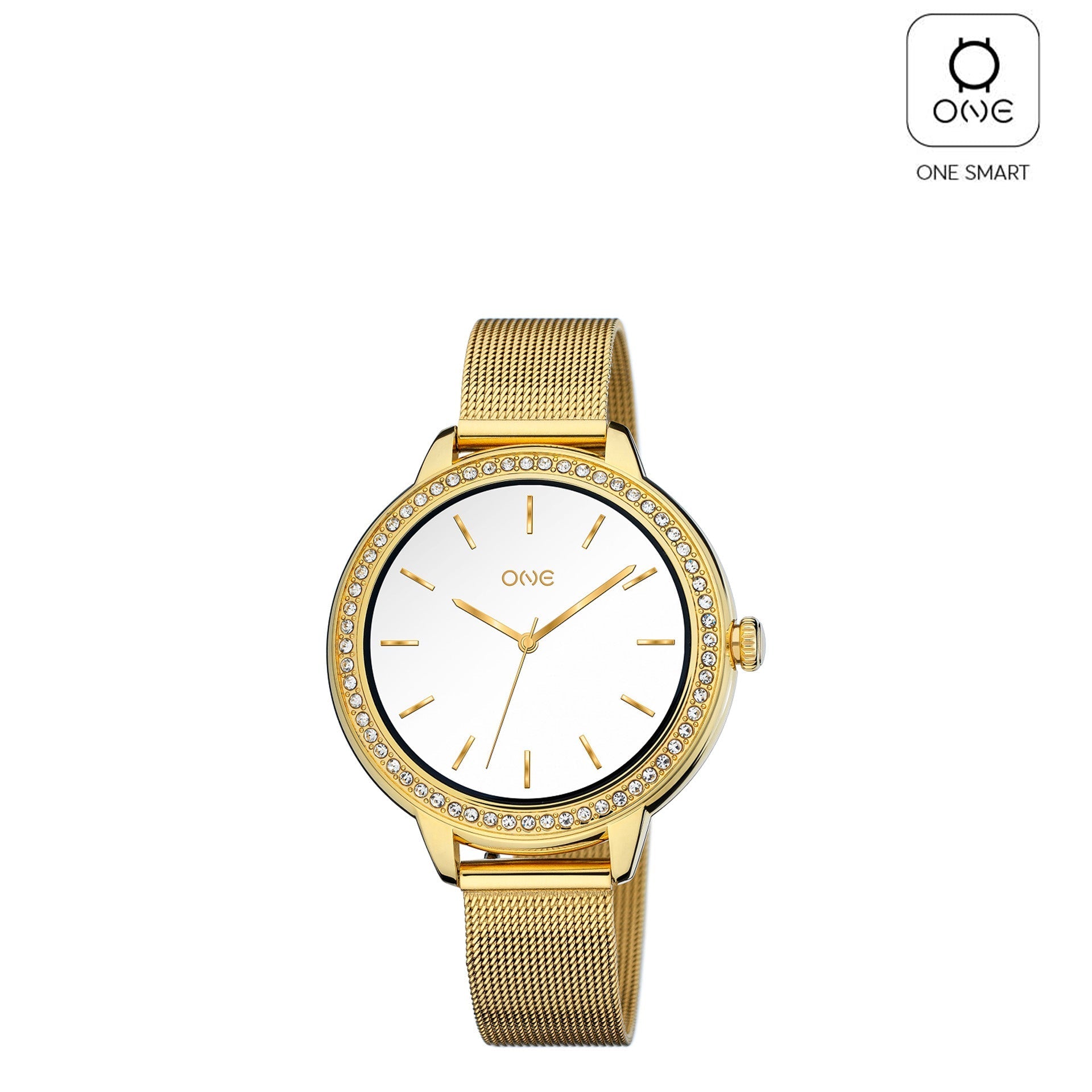 Ana Joalheiros - Relógios One - Relógio Smartwatch Mulher One Mini Spark Gold Mesh OSW9810GM51L Aplicações