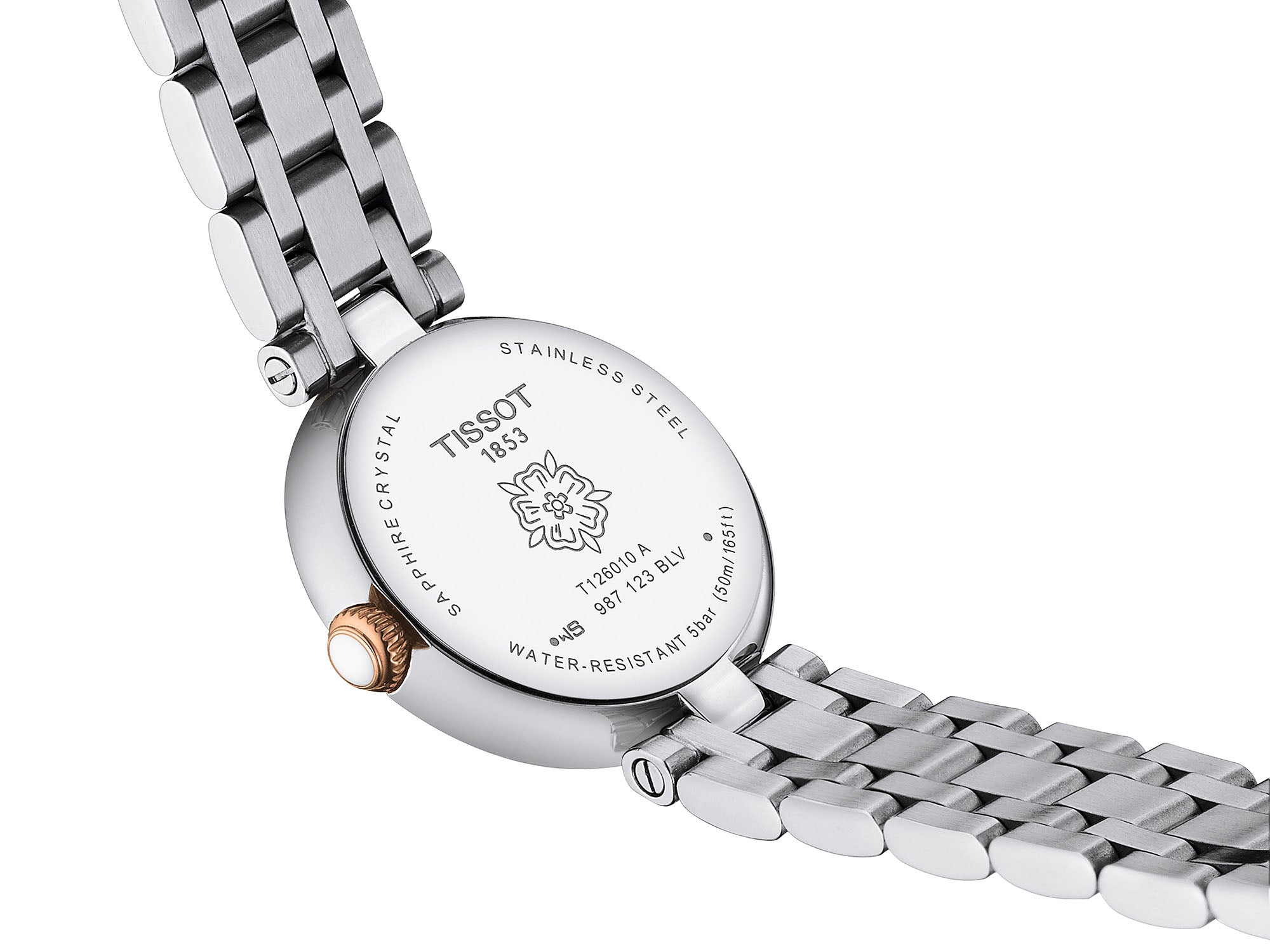 Ana Joalheiros - Relógios Tissot - Relógio para mulher Tissot Belissima Small lady T126.010.22.013.01 Lateral Caixa