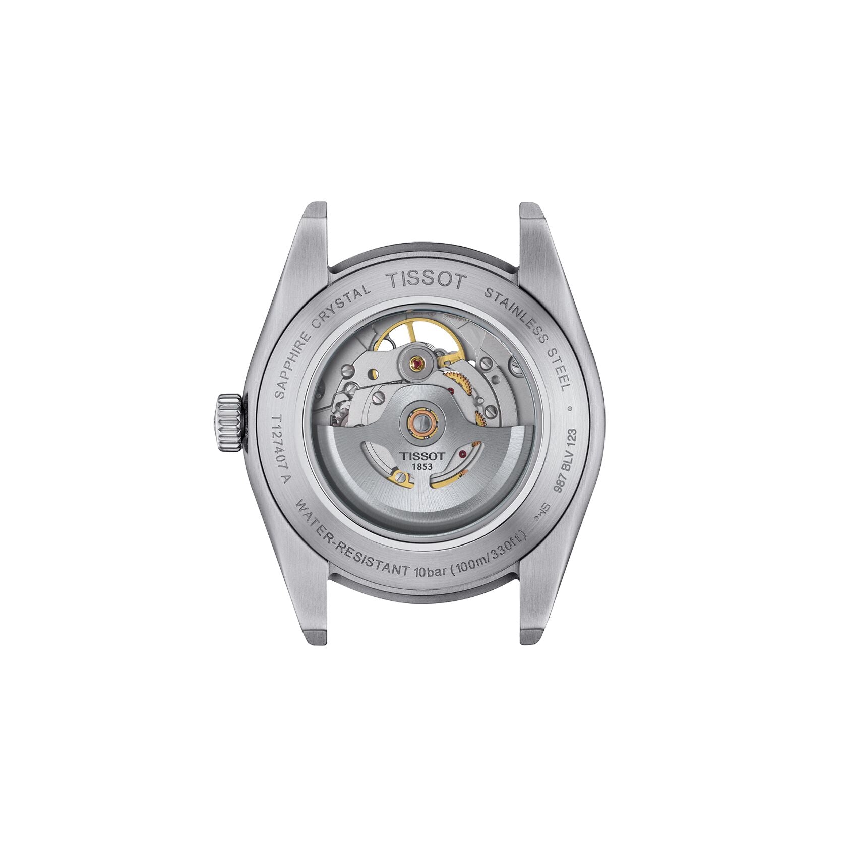 Ana Joalheiros - Relógios Tissot - Relógio para homem Tissot Gentleman Open Heart T127.407.11.041.01  Caixa 