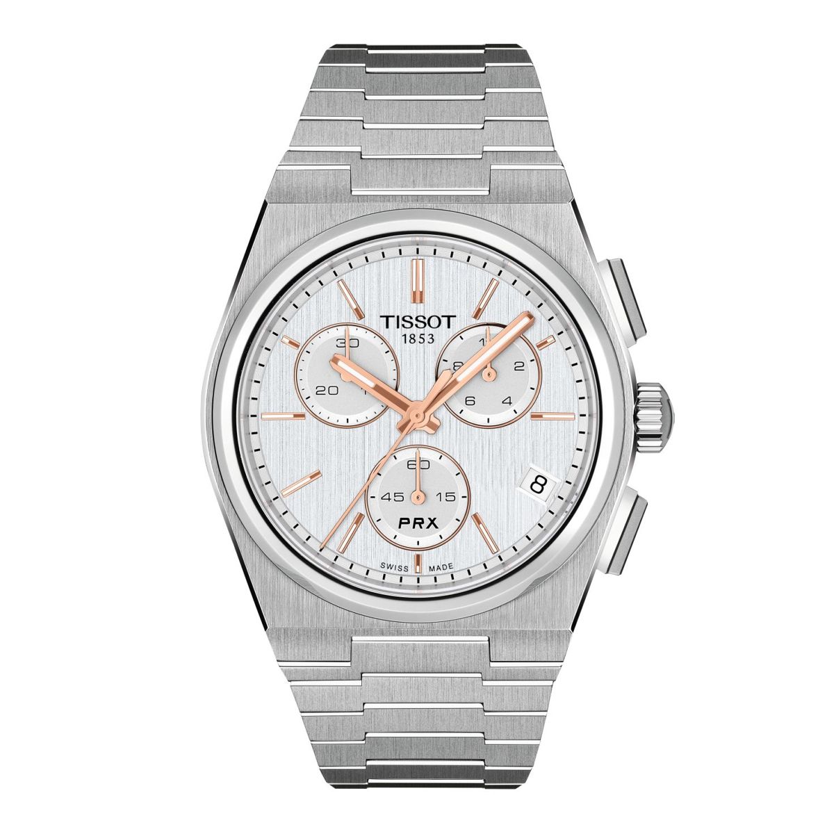Ana Joalheiros - Relógios Tissot - Relógio Tissot PRX Chrono Silver T137.417.11.031.00
