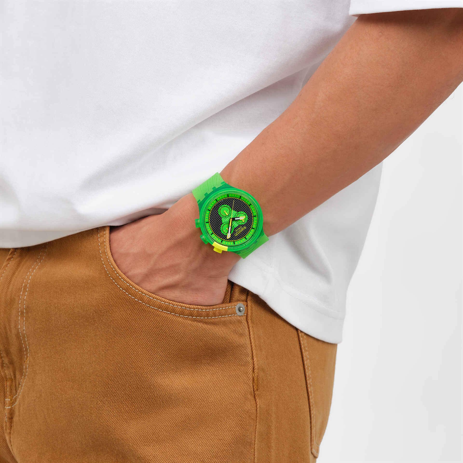 Relógio Swatch GLOWINGLY GREEN