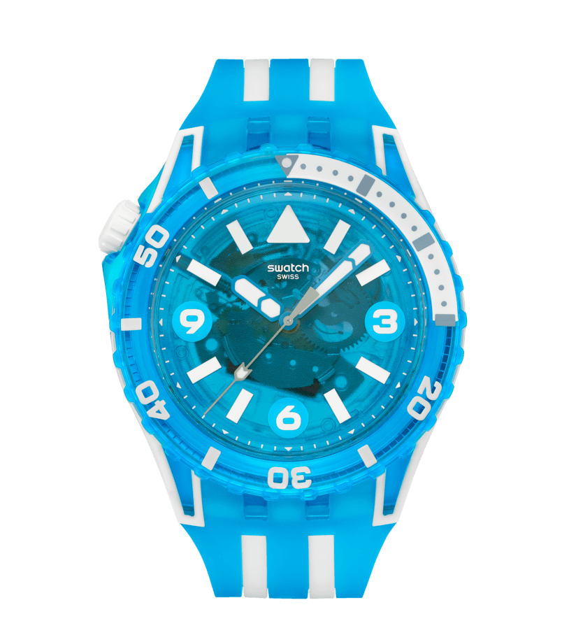 Swatch Aquascuba blue fire watch