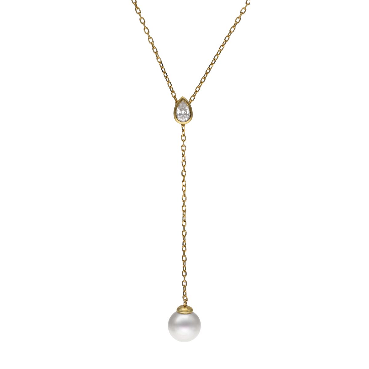 Colar Majorica Nova Dourado Pérola 10mm