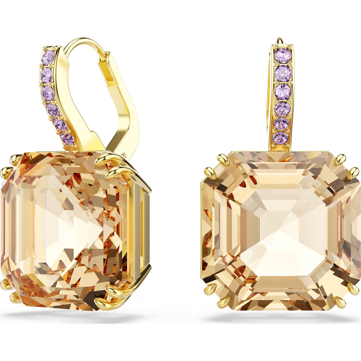 Brincos Swarovski  compridos Millenia - Ana Joalheiros