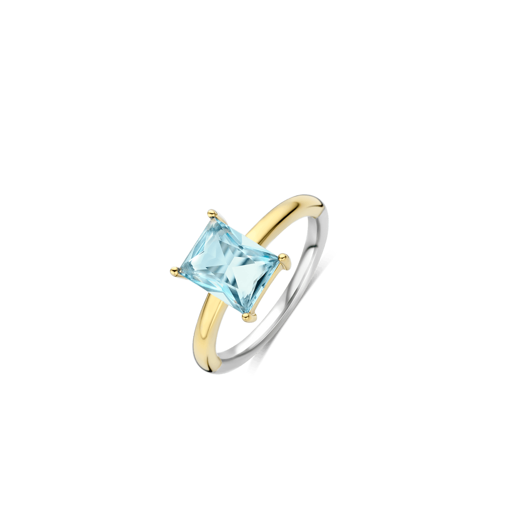 Anel Tisento Zirconia Ring Light Blue