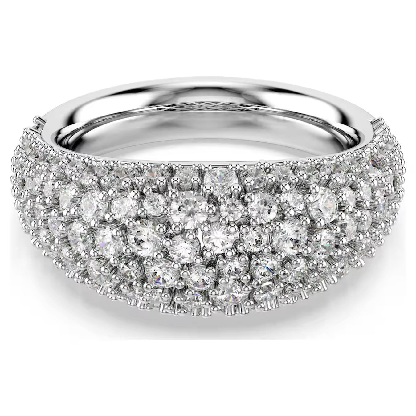 Anel Swarovski Sublima ring White, Rhodium - Ana Joalheiros