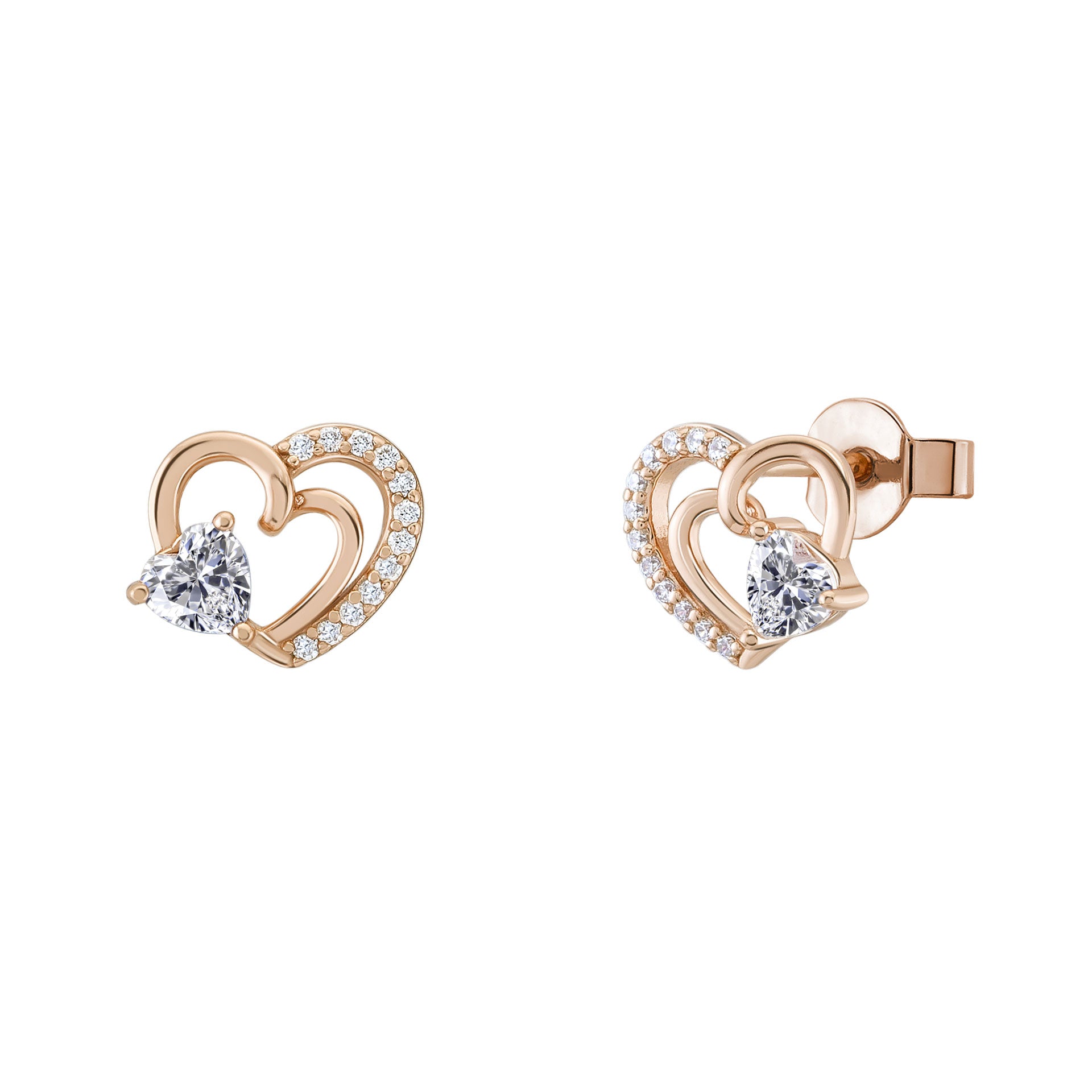 BRINCOS UNIKE HEART SOLITAIRE