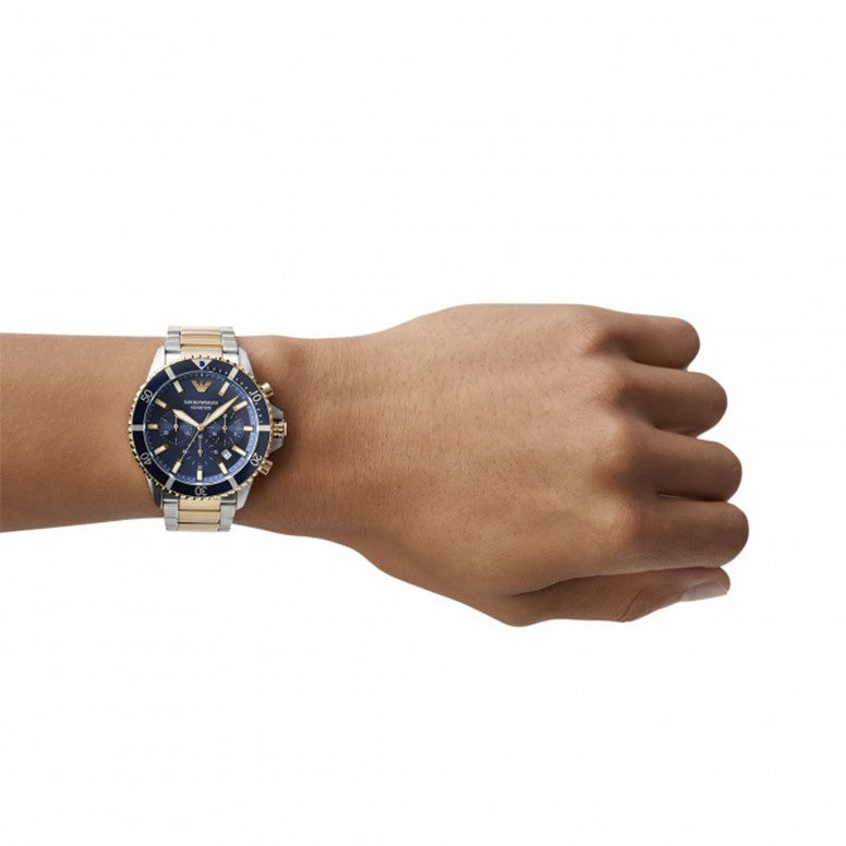 Relógio Empório Armani Diver Bicolor