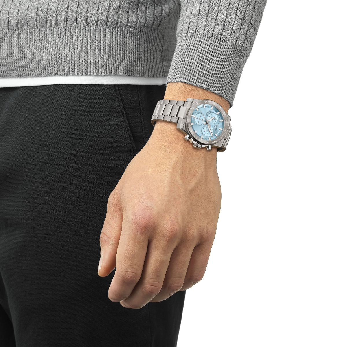 Relógio Tissot Supersport Chrono Azul Gelo