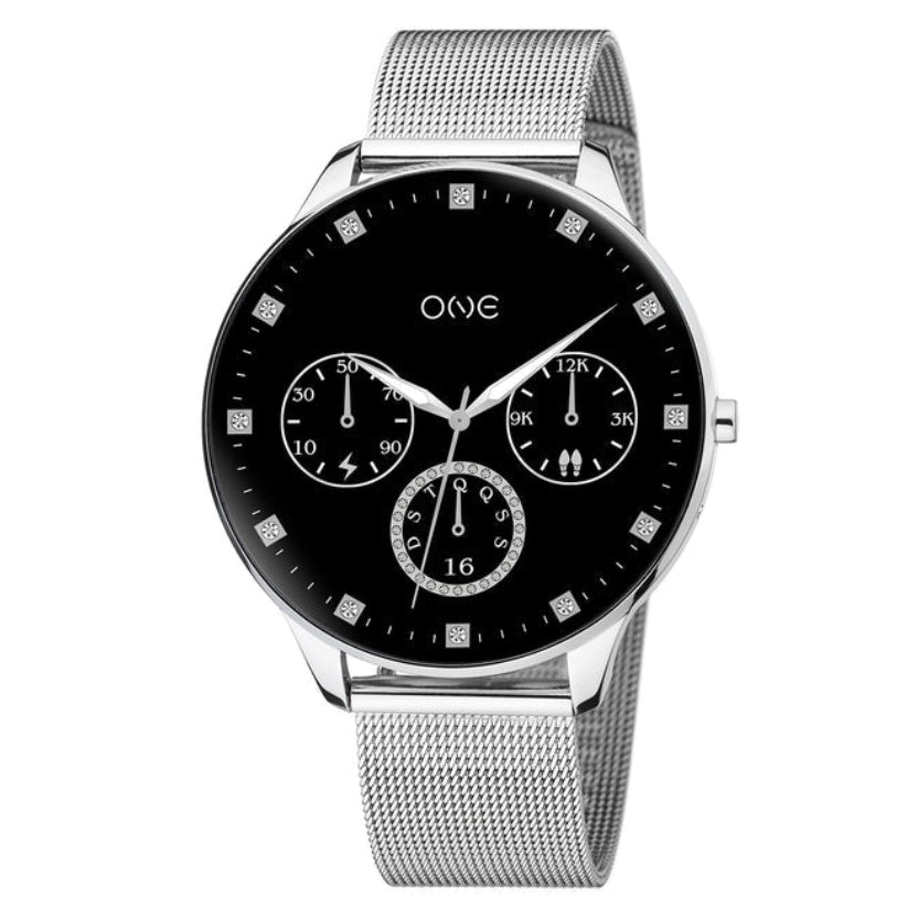 Relógio Smartwatch One Slim Silver Mesh