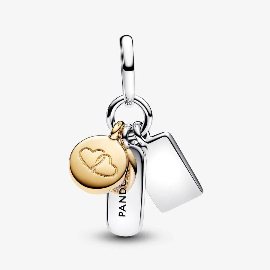Pendente Pandora Snake chain 14k gold - Ana Joalheiros