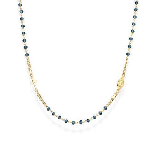 Rosary Round Necklace Crystal - Ana Joalheiros