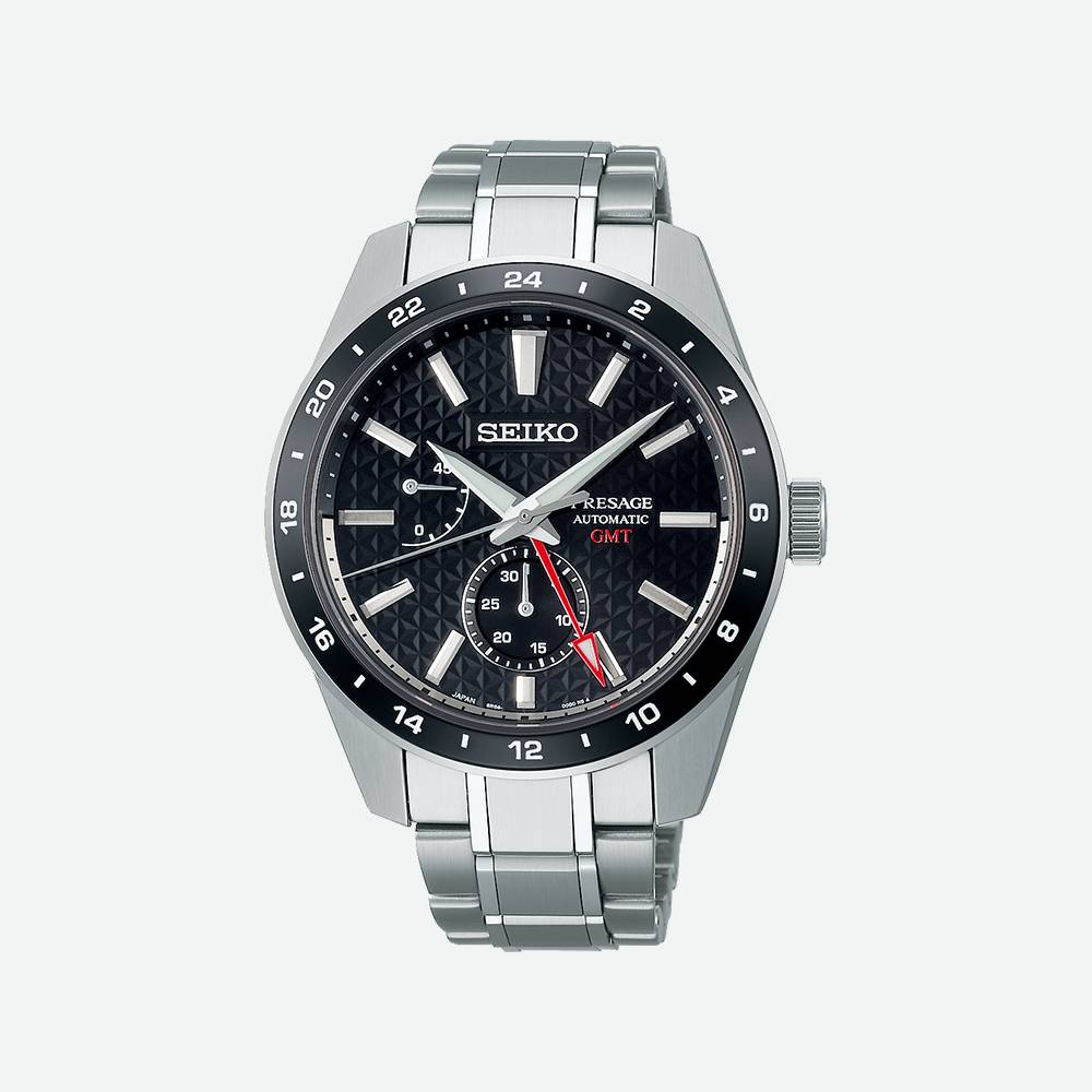 Relógio Seiko Presage Sharp Edged Series GMT Preto - Ana Joalheiros