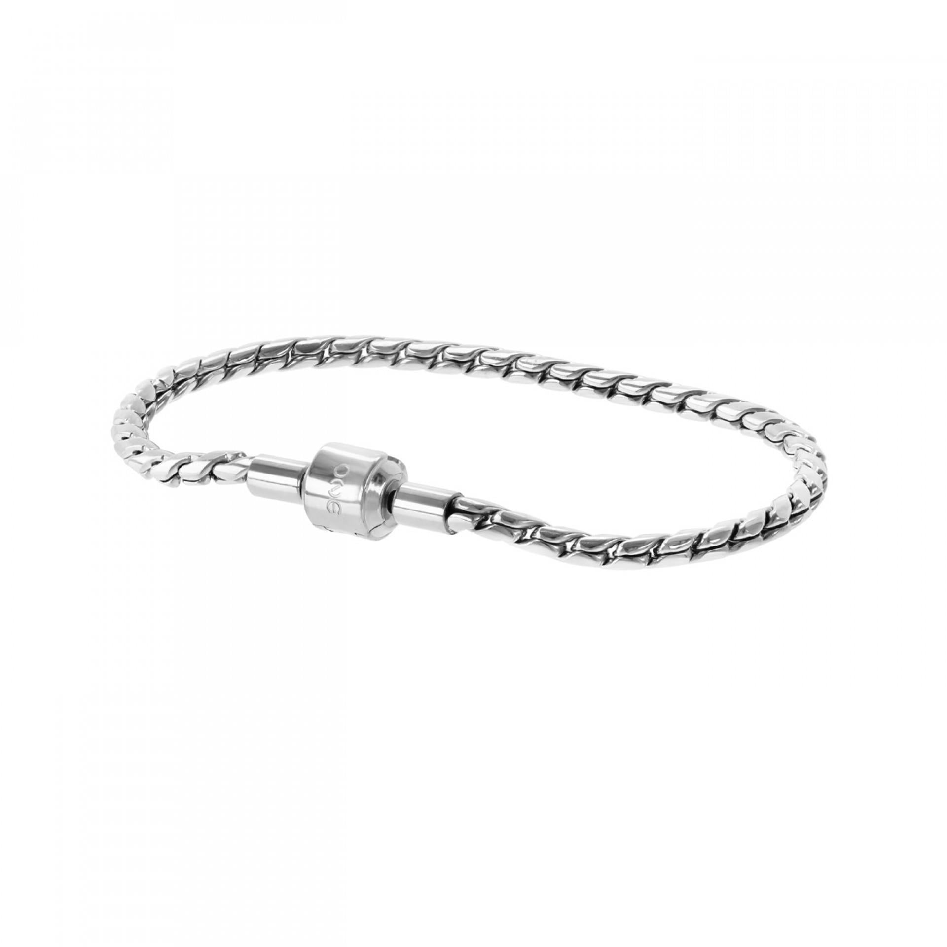 Pulseira One Energy Master Twisted Silver - Ana Joalheiros