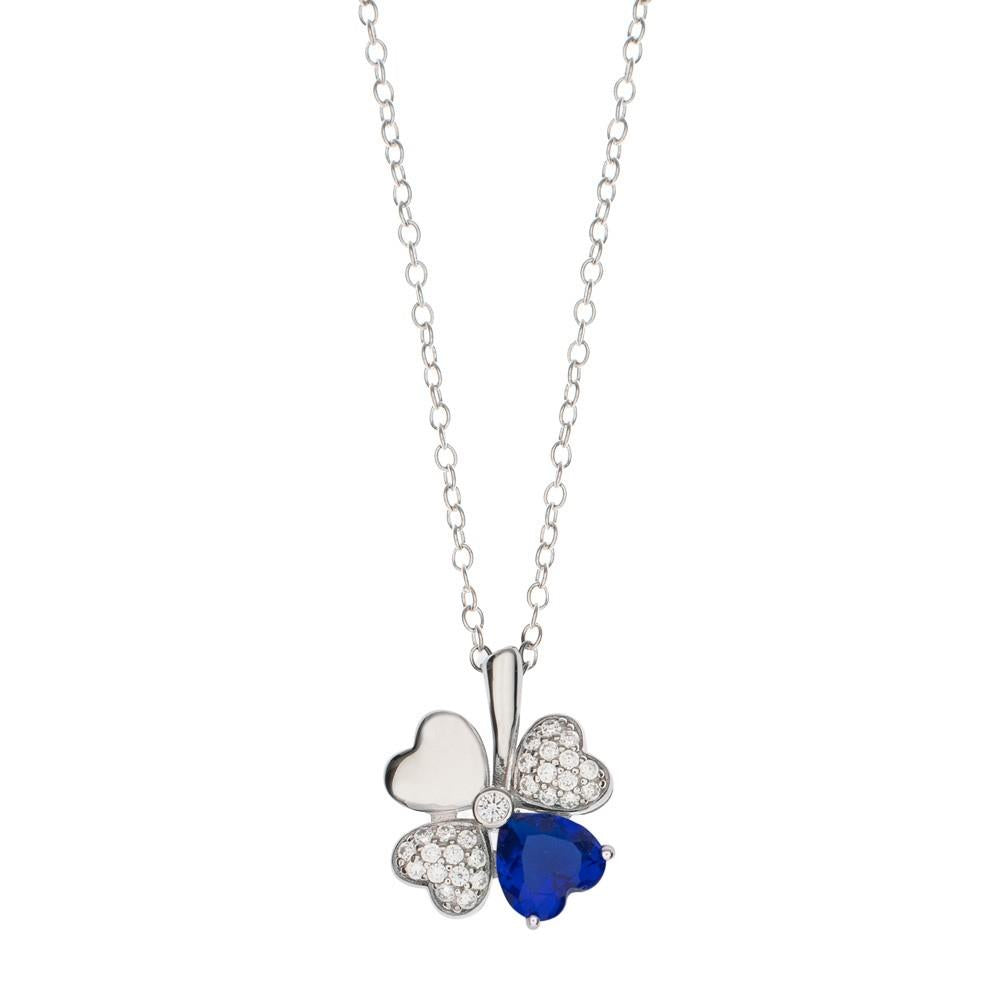AMEN, (P) QUADRICUORE, COLAR SILVER 40+4cm, PRATA 925 (1,81GR), TREVO SILVER 1cm - Ana Joalheiros