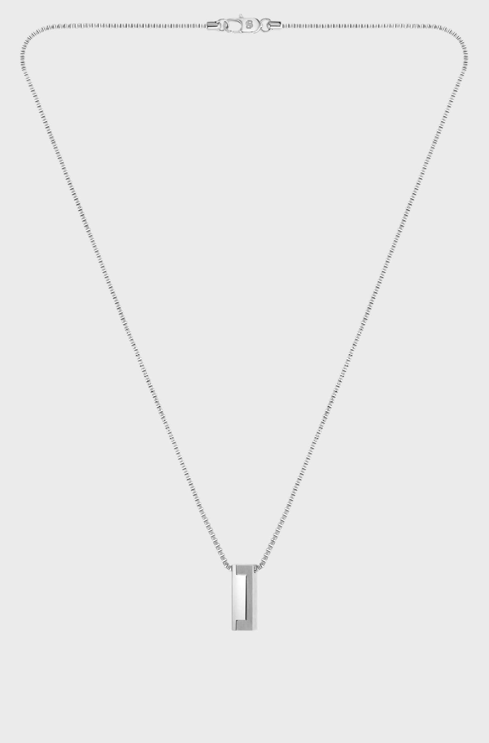 Brushed and polished Boss necklace