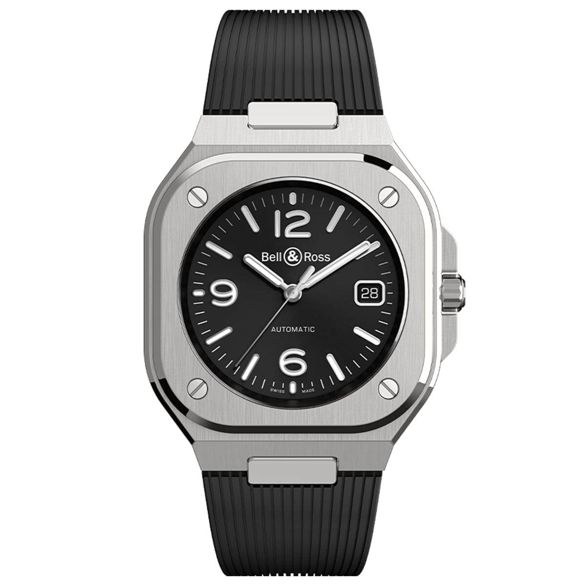 Relógio Bell&Ross BLACK STEEL/RUBBER STRAP - Ana Joalheiros