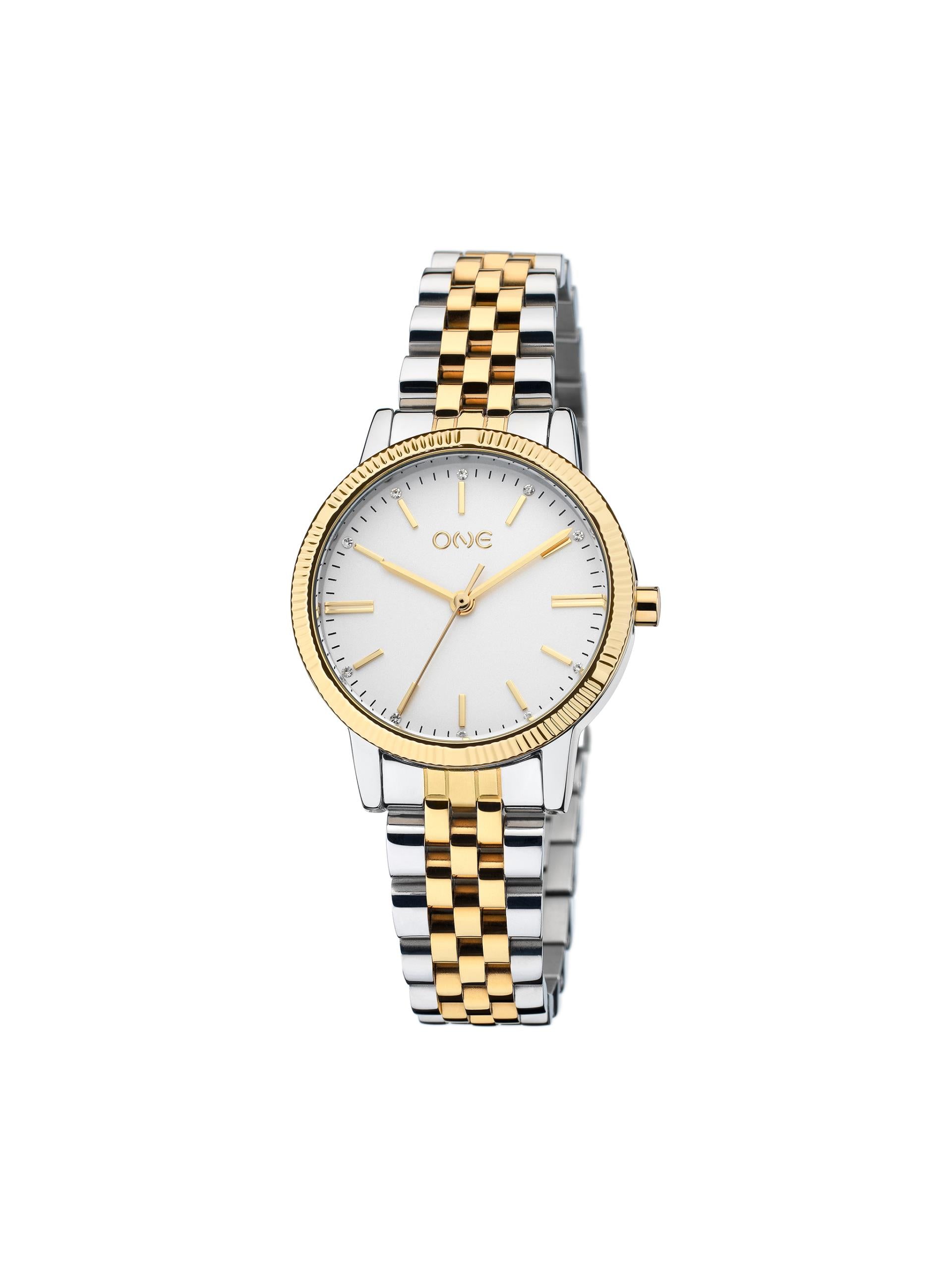Relógio One Splendora Bicolor White Dial - Ana Joalheiros