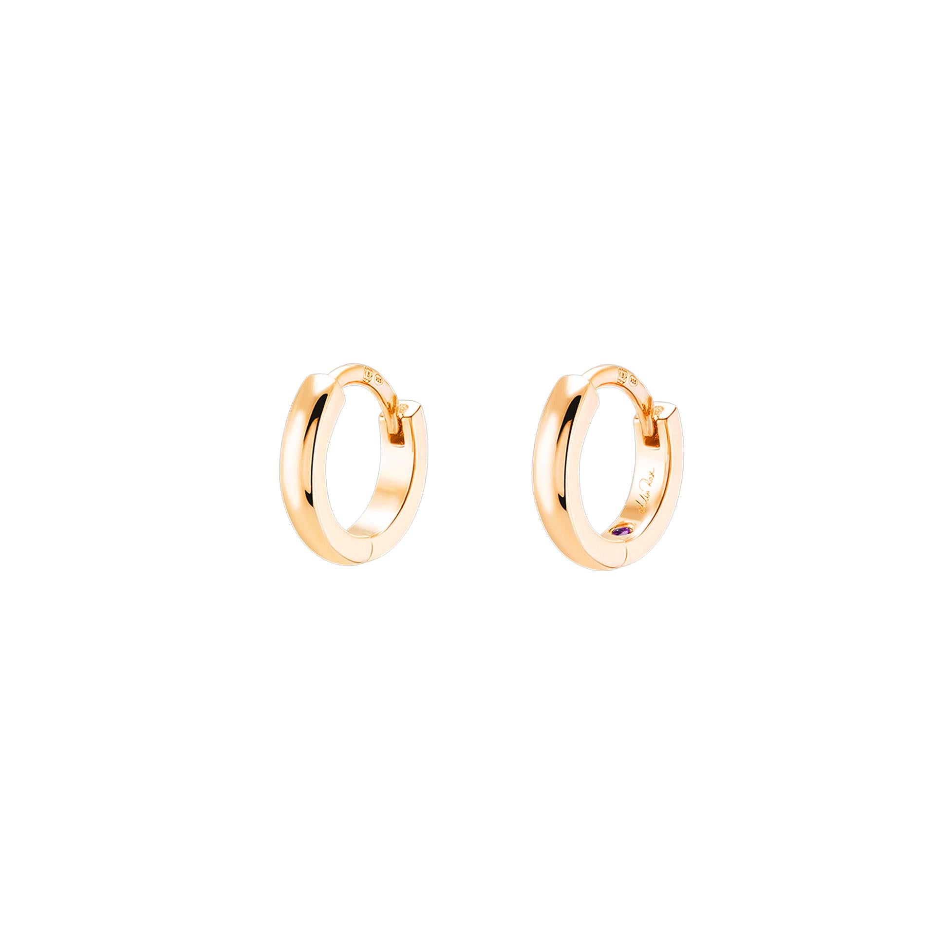 Brincos ARGOLAS UNIKE MIA ROSE GOLD - Ana Joalheiros