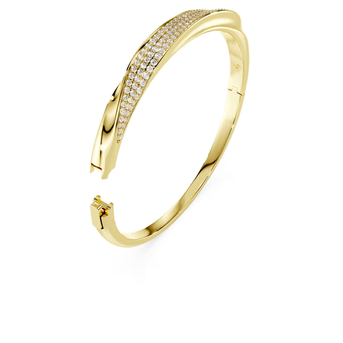 Pulseira Swarovski Classica Dourada