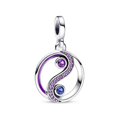 CHarm Pandora Yin Yang Stellar Blue Cristal - Ana Joalheiros