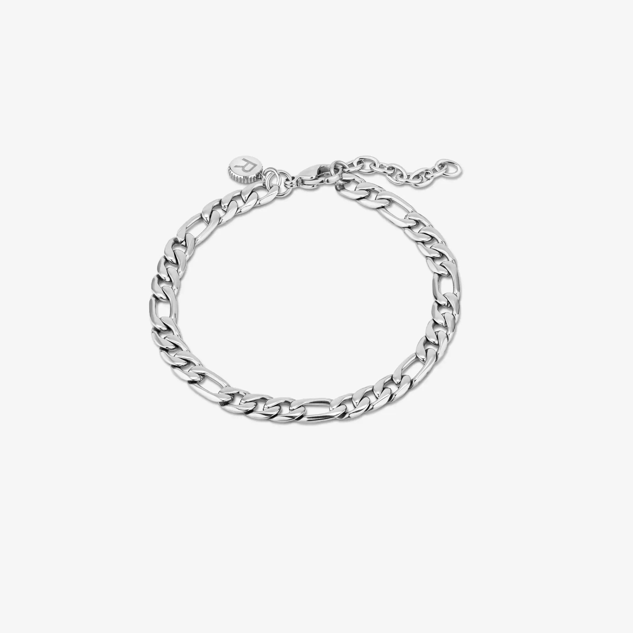 Pulseira Homem Route Blocos Prateado