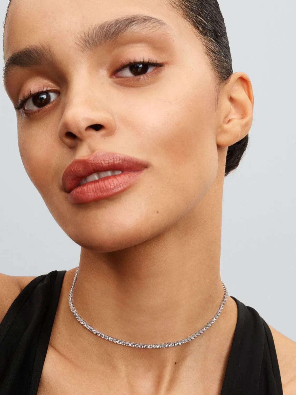 Colar Pandora  Sterling Choker