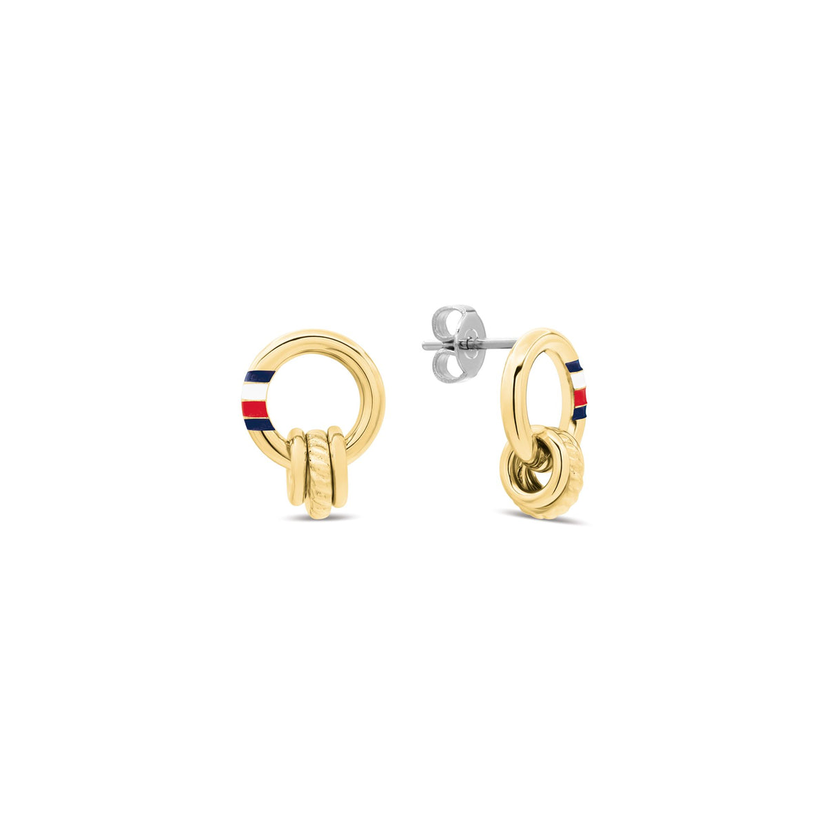 Brincos Tommy Hilfiger Rope Dourados