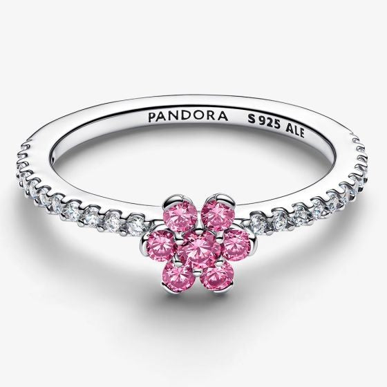 Anel Pandora Flor Rosa
