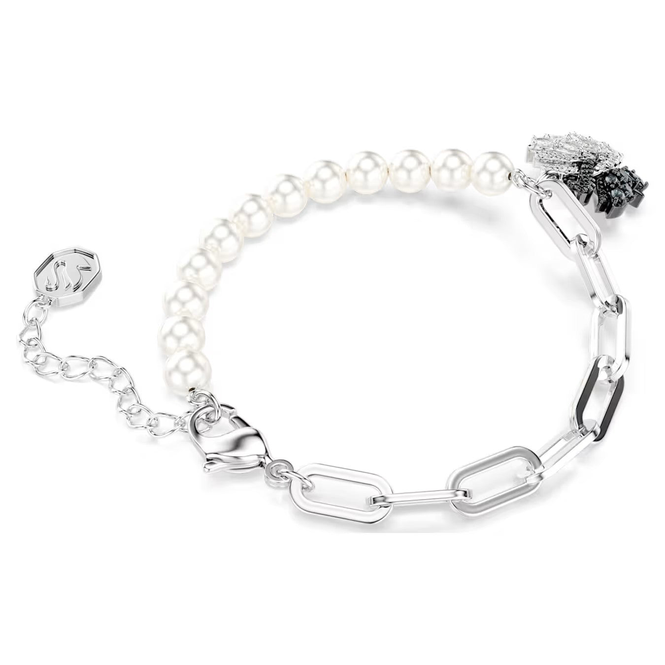 Pulseira Swarovski Swan Crystal Pearl Cisne - Ana Joalheiros