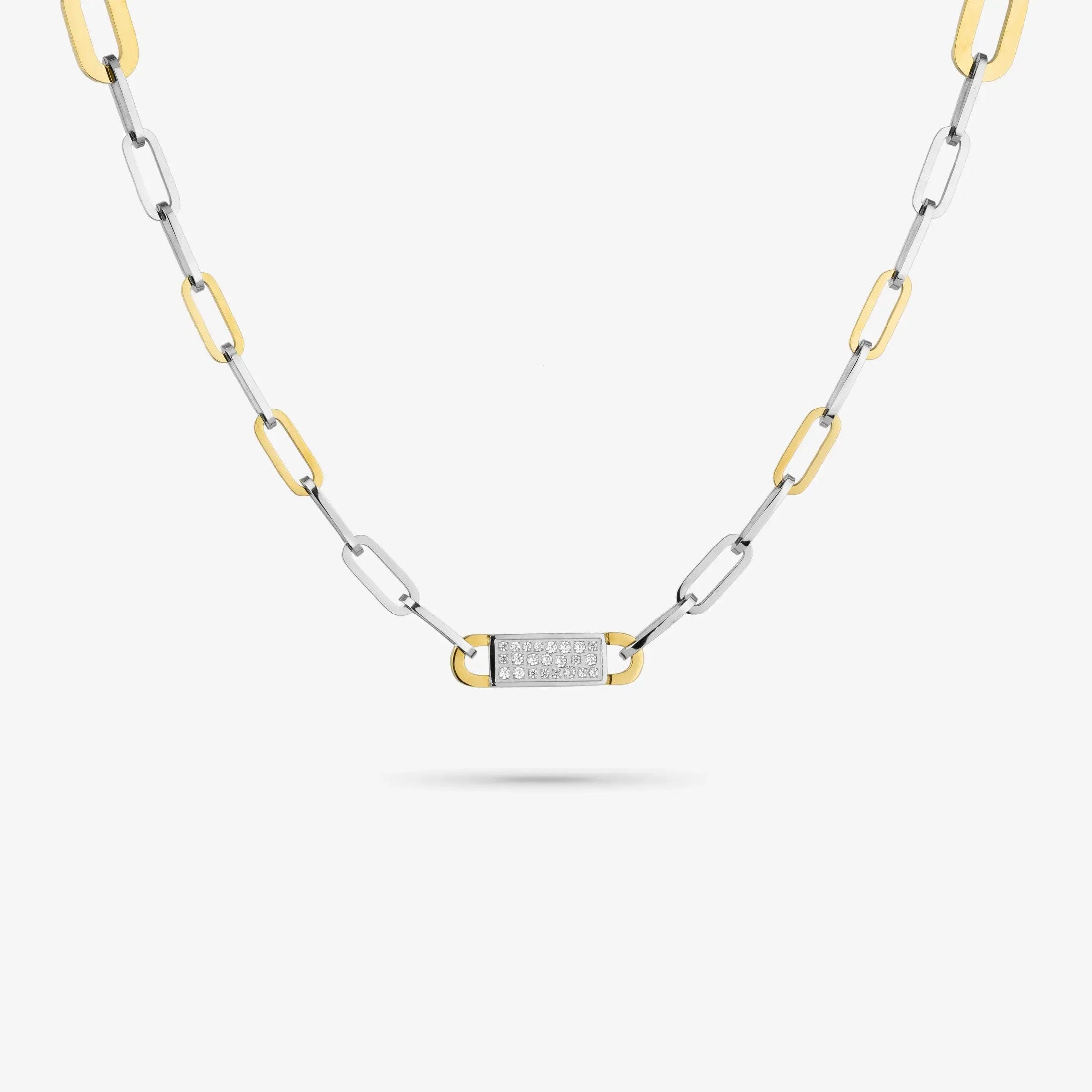 Colar Radiant By Jewels  Mulher Iced Bicolor
