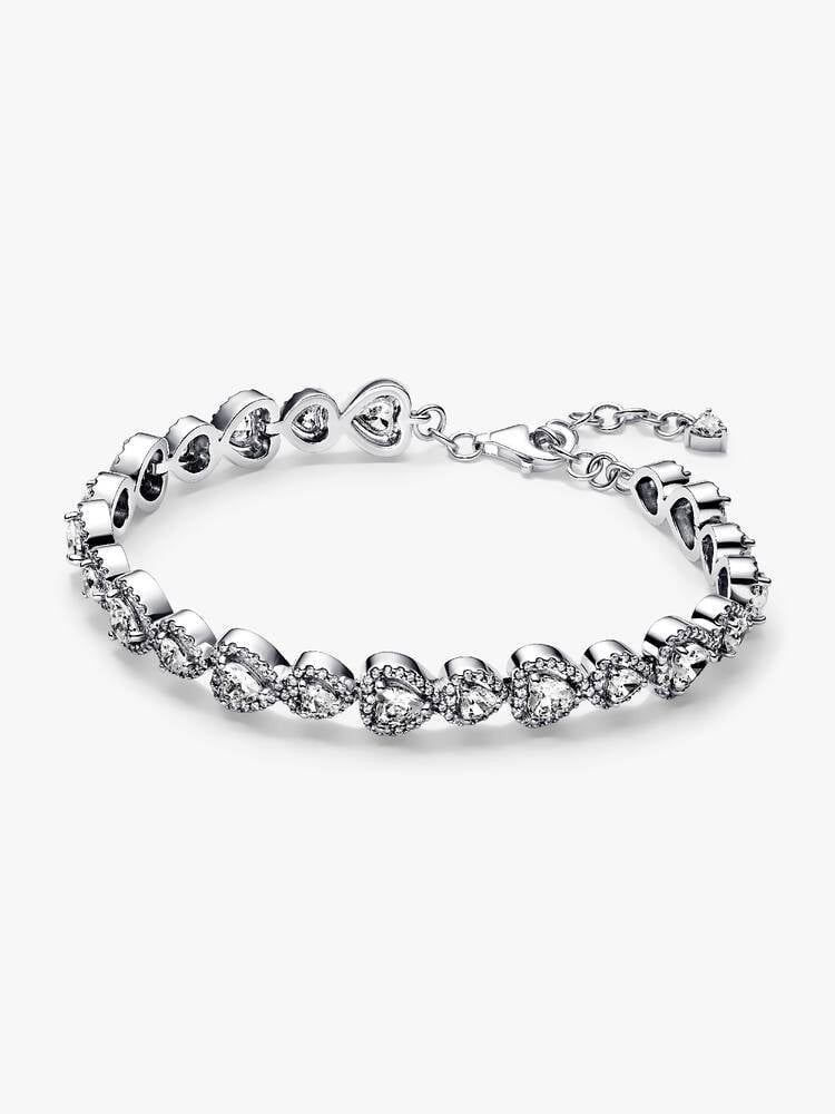 Pulseira Pandora Corações Auréola