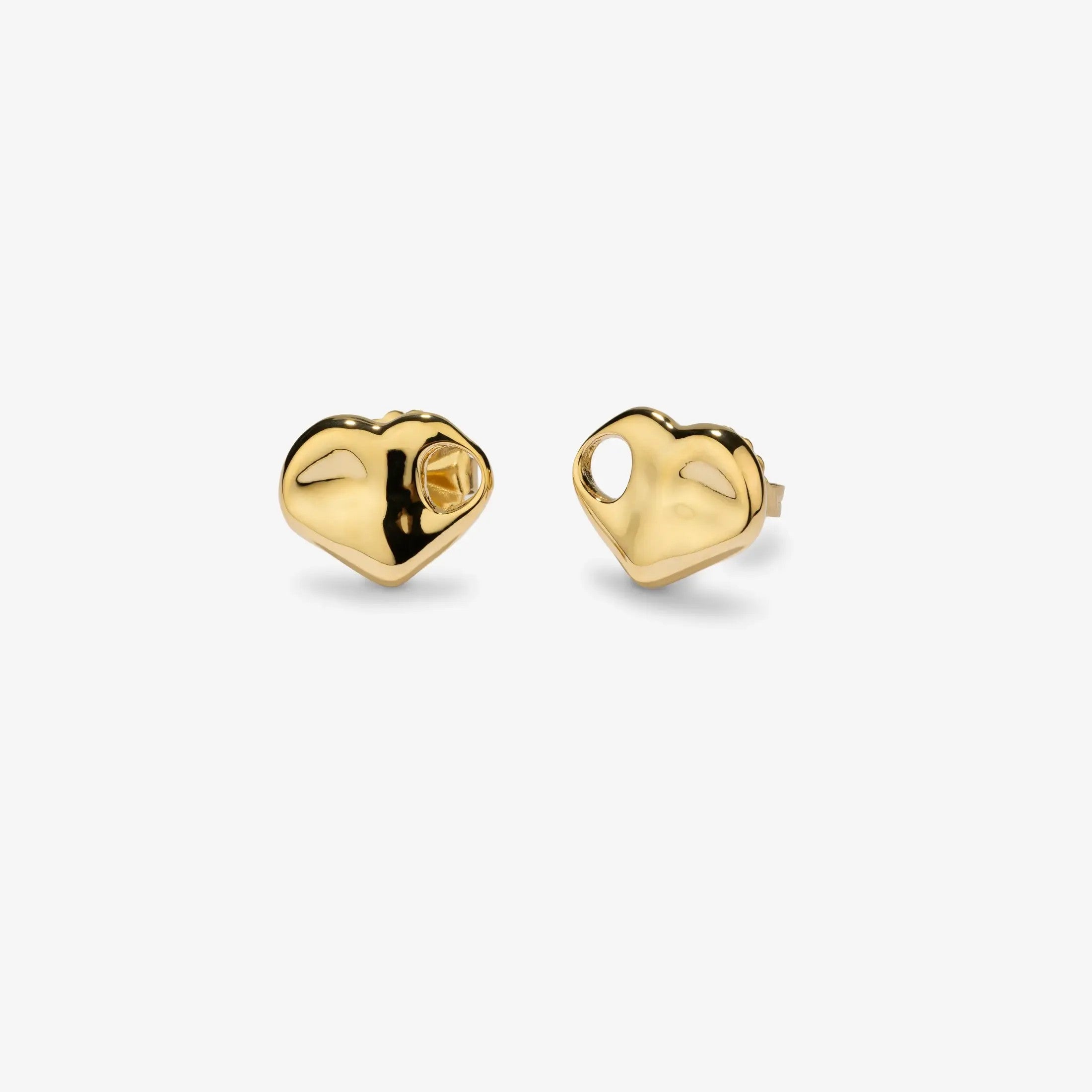 Brincos Radiant By Jewels Coração Dourado