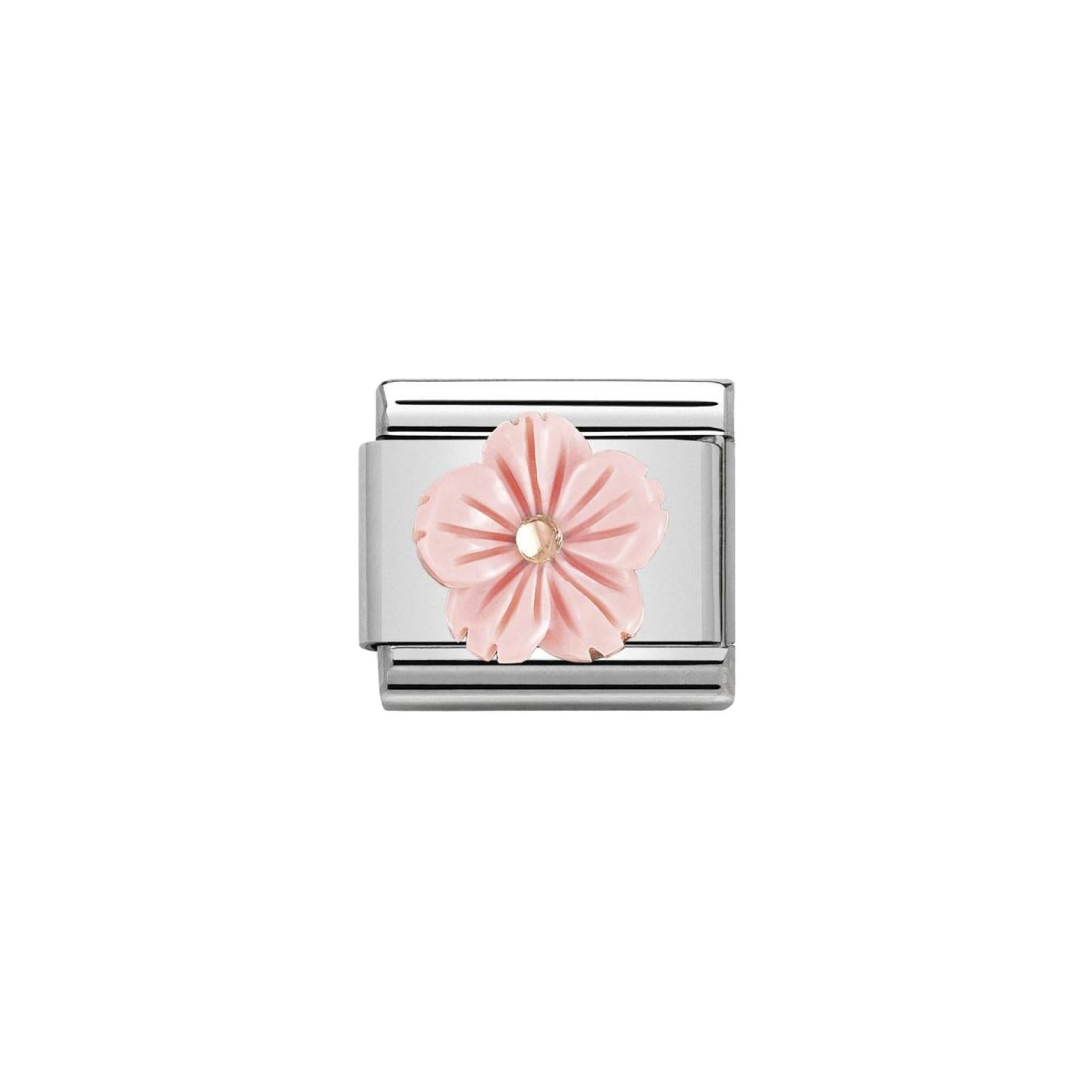 Link Nomination Classic Pedra Rosa Coral - Ana Joalheiros