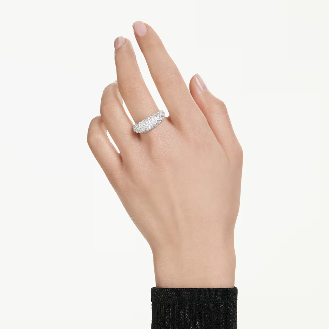 Anel Swarovski Sublima ring White, Rhodium - Ana Joalheiros