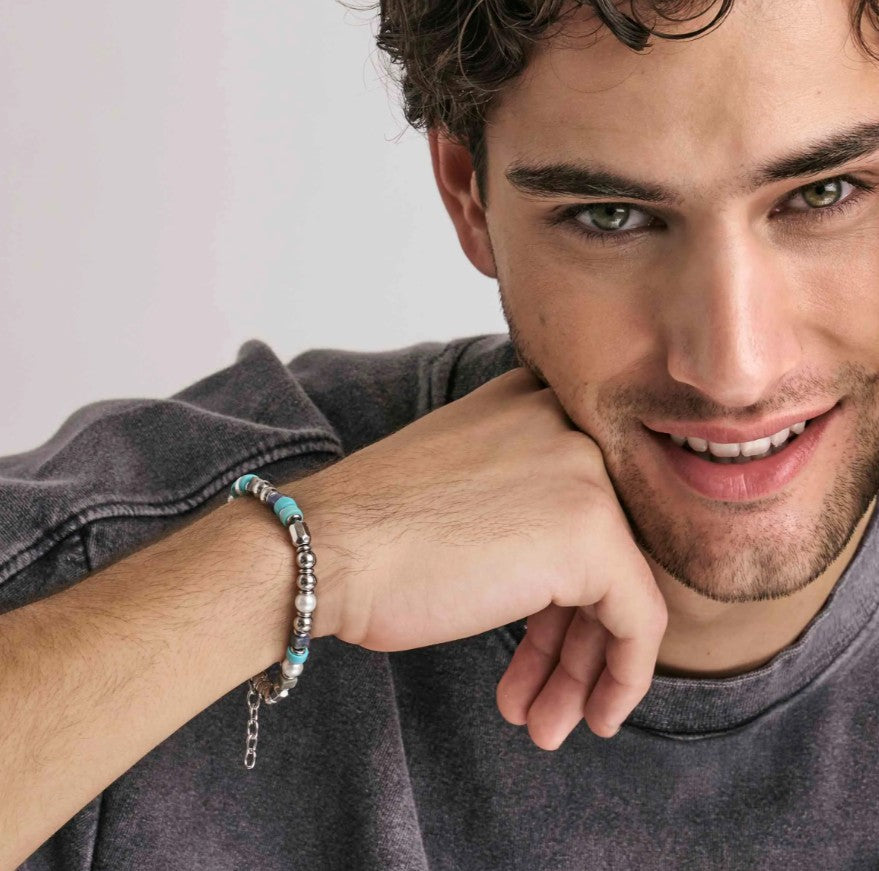 Pulseira Nomination Instinct style Sea Edtion com Mix de Pedras