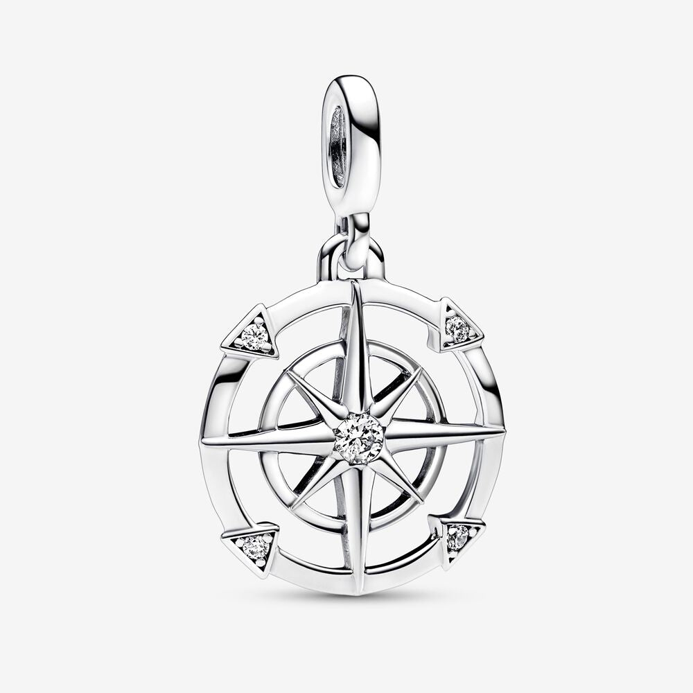 Charm Compass sterling silver medallion - Ana Joalheiros