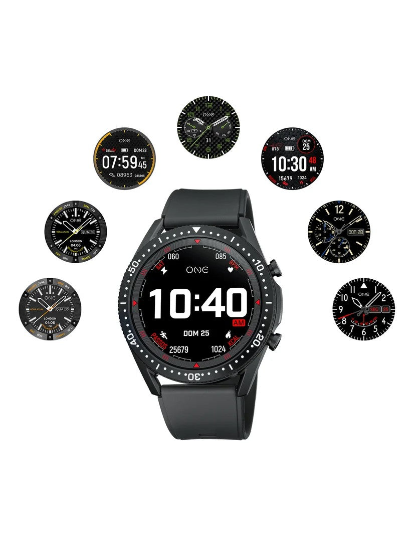 Smartwatch One Men Core Black Silicon