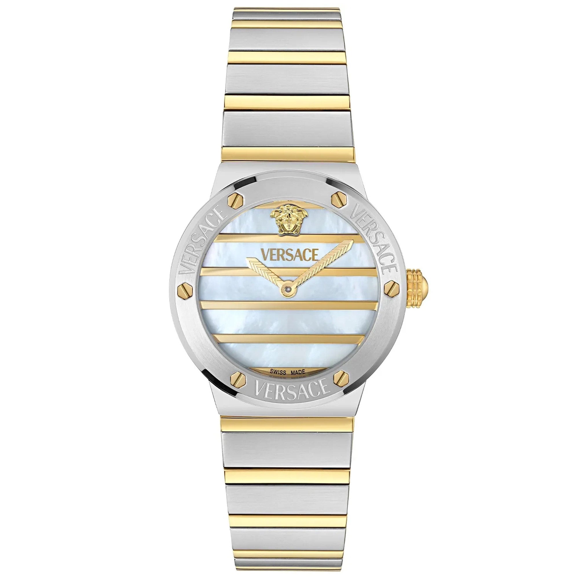RELÓGIO VERSACE  GRECA LOGO PEARL