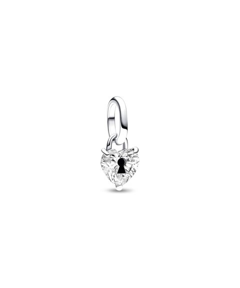 Charm Pandora Keyhole Heart Sterling silver - Ana Joalheiros