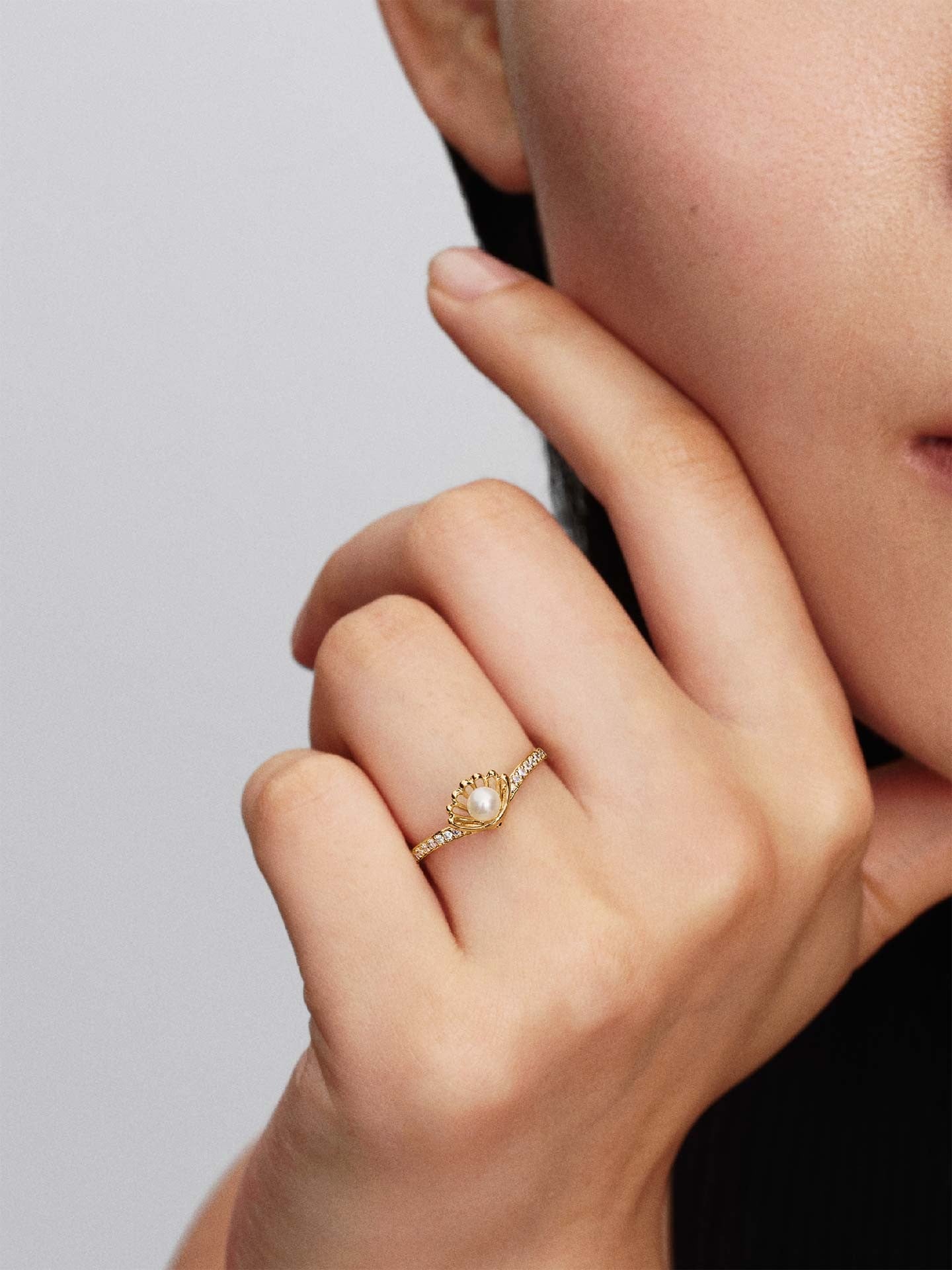 Anel Pandora Disney Cultura Concha Ariel Princesas