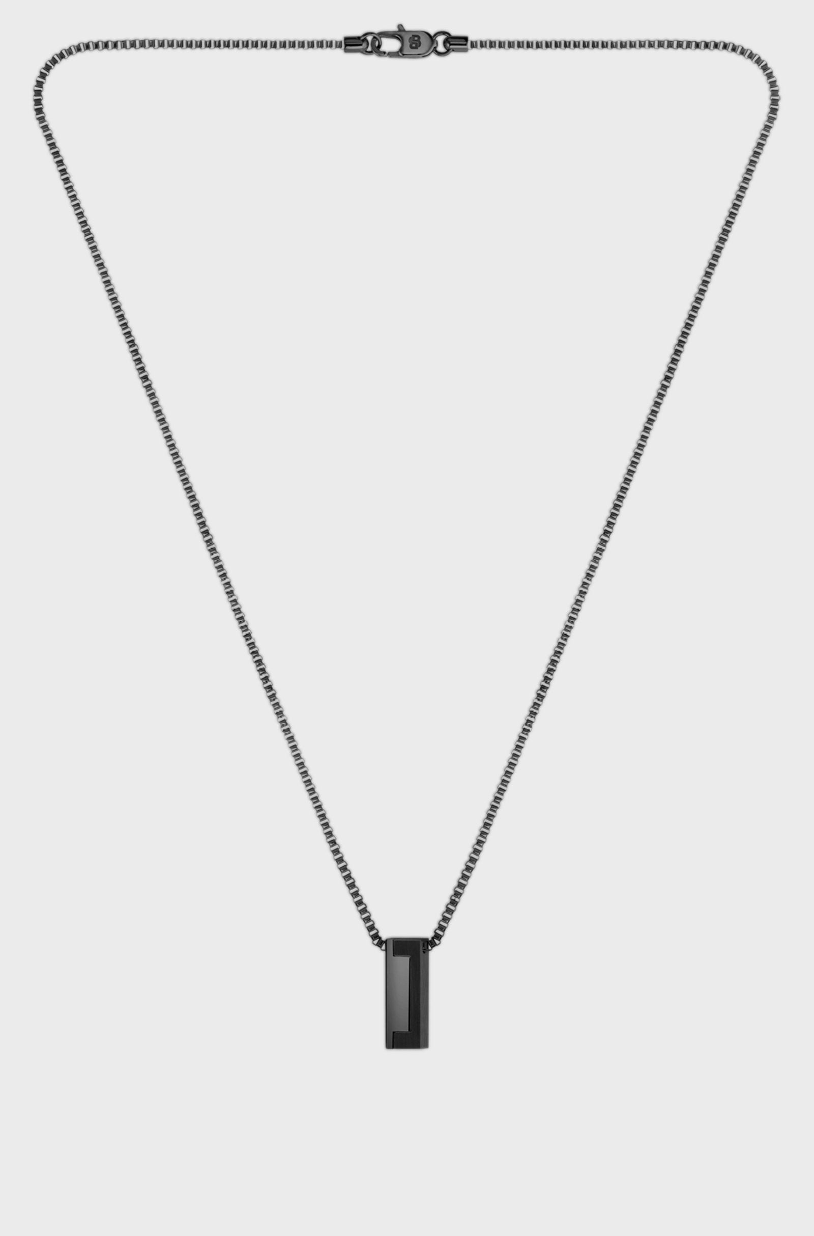 Brushed and polished Boss necklace