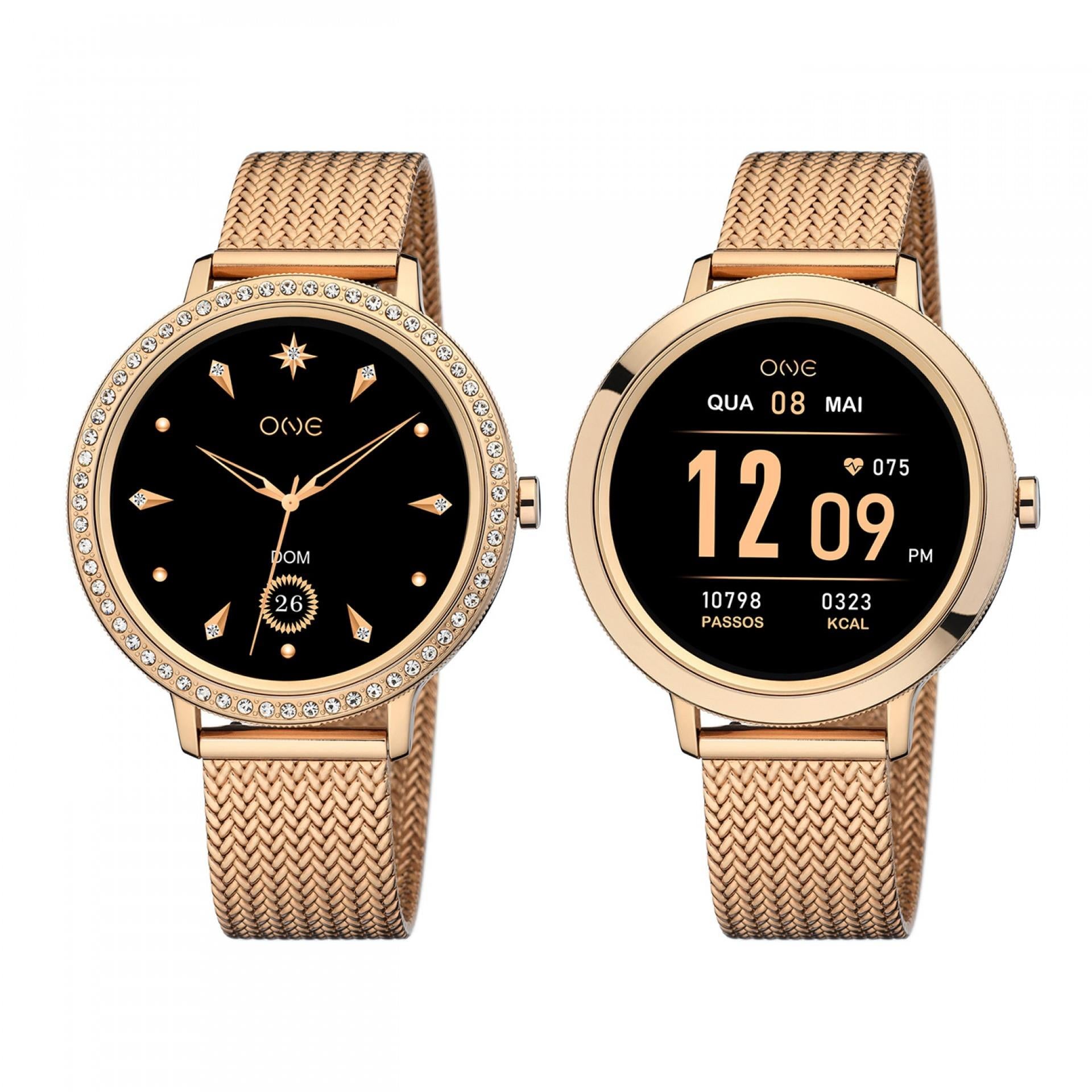 Smartwatch Box One Senhora GlamCall Rose Gold - Ana Joalheiros