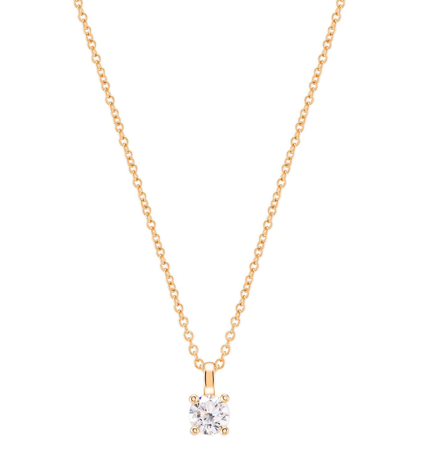 COLAR UNIKE MIA ROSE SOLITAIRE GOLD - Ana Joalheiros