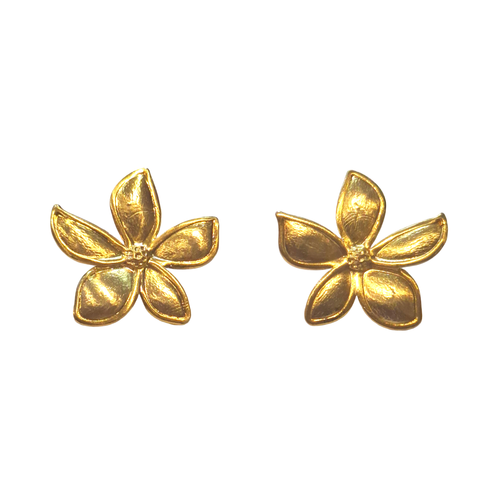 SILVER FLOWER EARRING