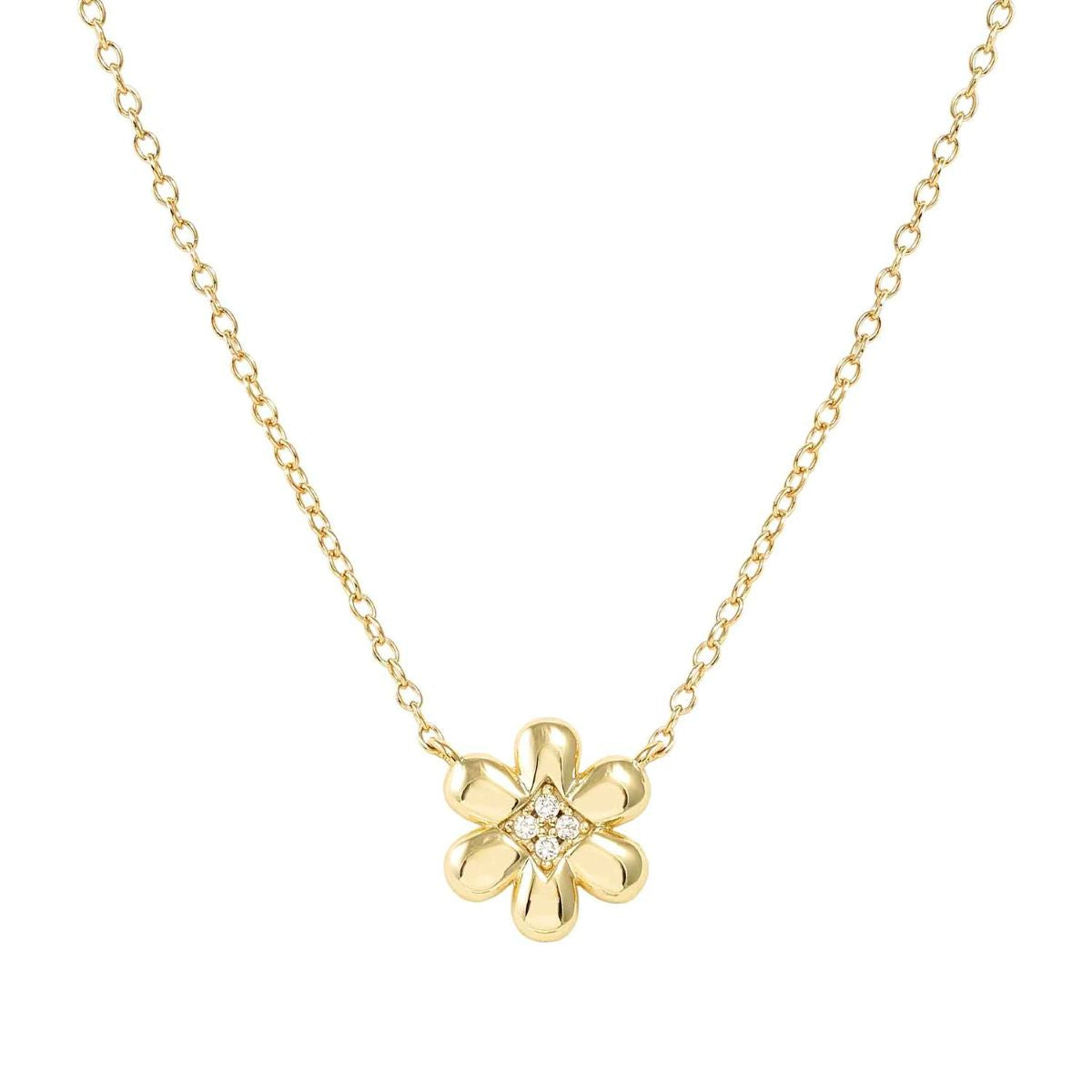 Colar Nomination Petit Sparkle Flor Dourado