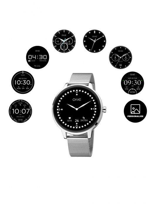 Relógio Smartwatch QueenCall Silver Mesh - Ana Joalheiros
